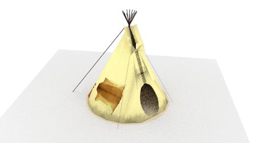 native american tipi based on a blend request preview image